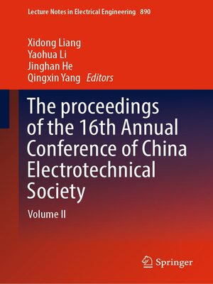 cover image of The proceedings of the 16th Annual Conference of China Electrotechnical Society